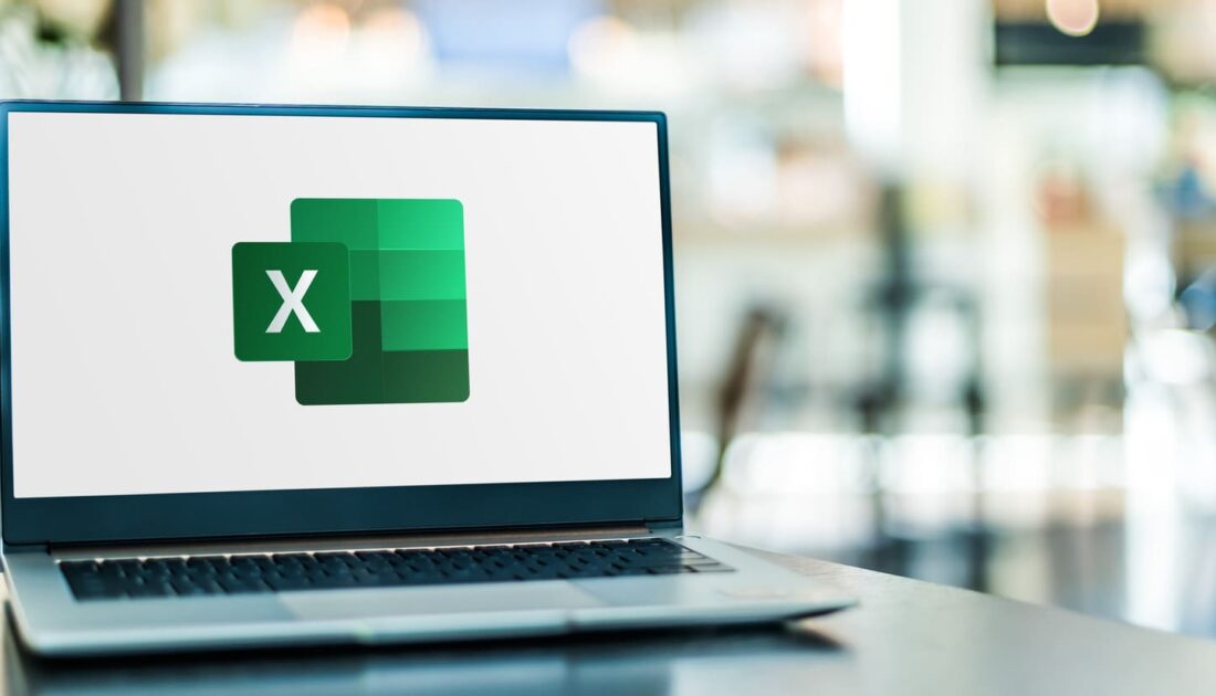 Logo Excel sur un ordinateur