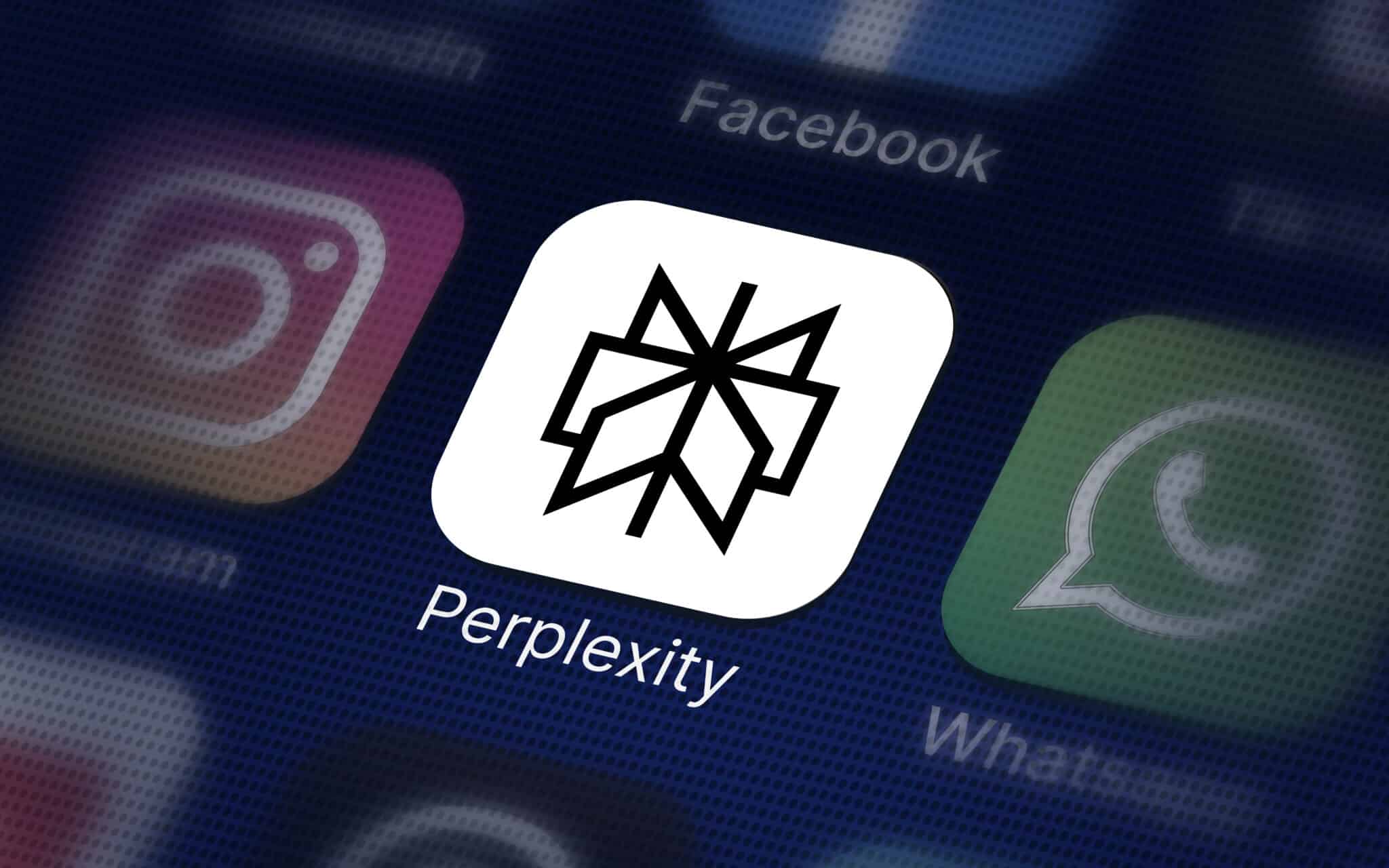 perplexity company logo on the smartphone screen
